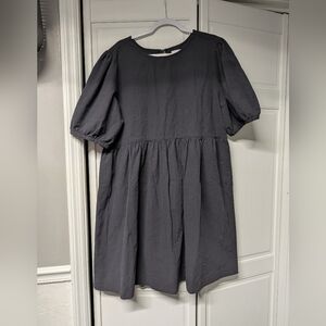 tradlands nico 2.0 balloon sleeve dress In Black